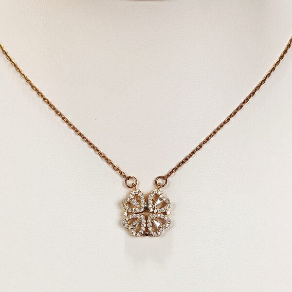 Collar Corazones Imantados - Dorado