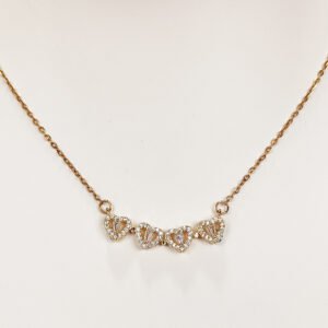 Collar Corazones Imantados - Dorado